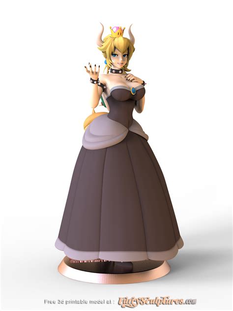 bowsette 3d model download